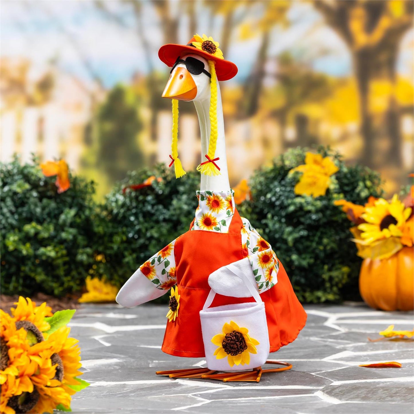 Porch Goose Outfit - Sunflower Dress