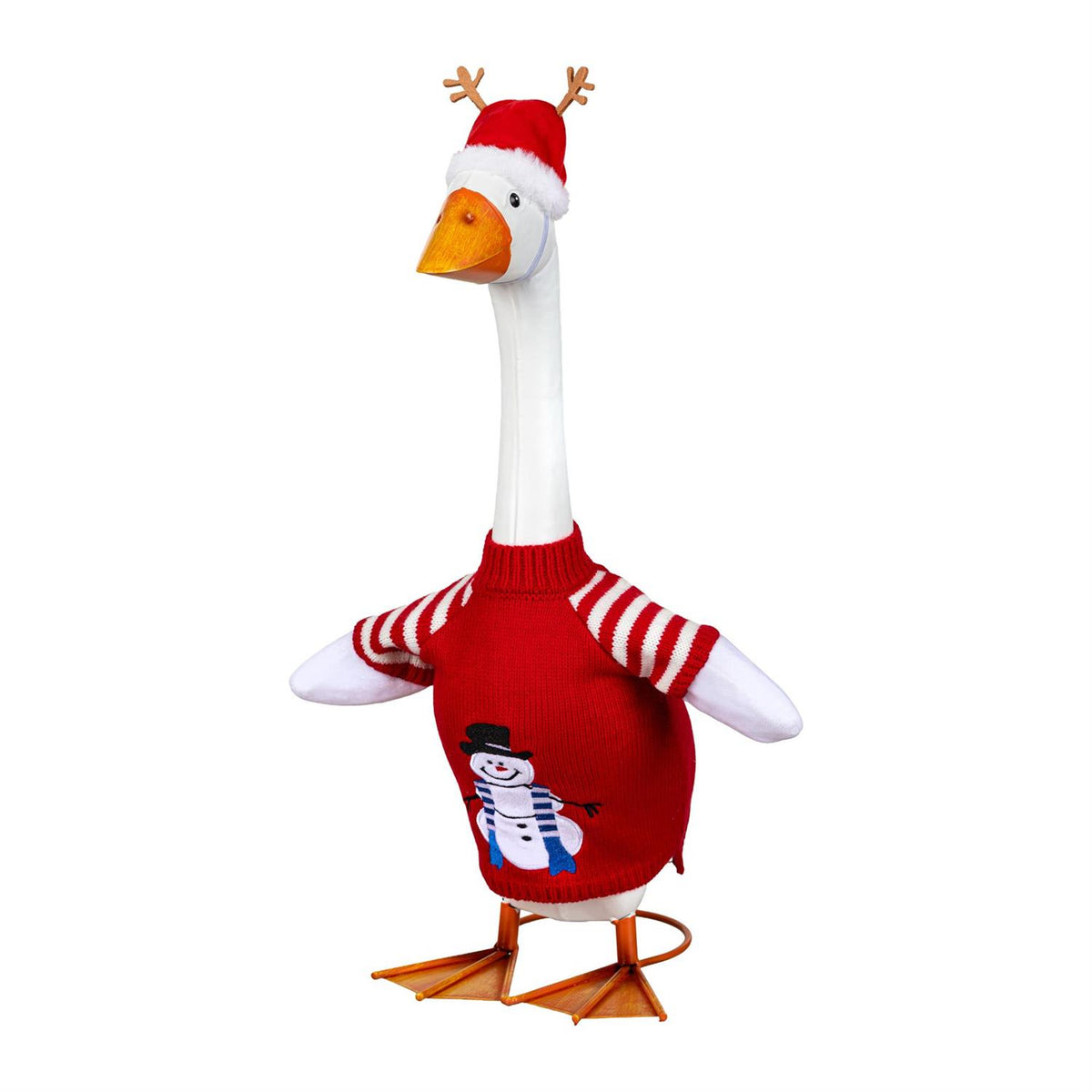 Porch Goose Outfit - Snowman Sweater