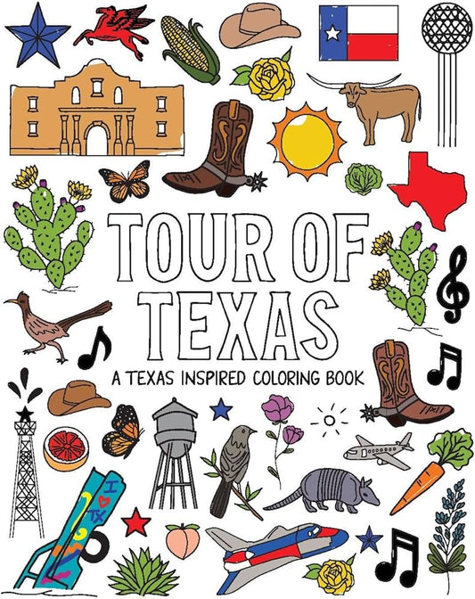 Tour of Texas Coloring Book