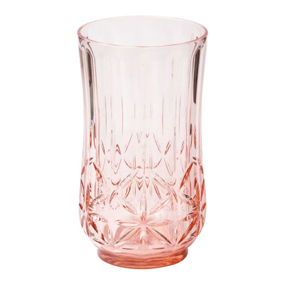 Traditional Classic Blush Pink Tumblers, Wine and Cocktail Glasses & Pitcher