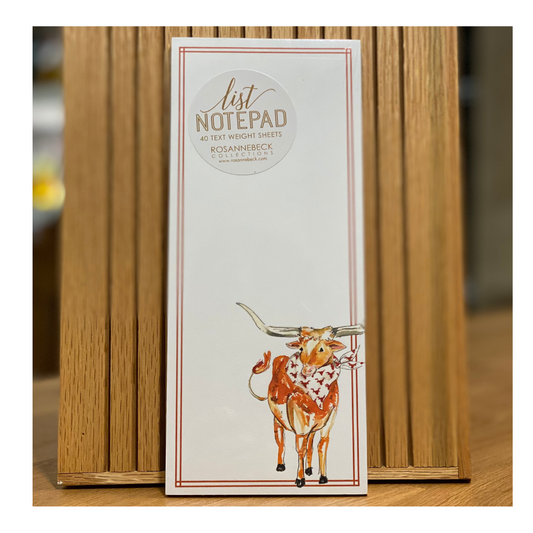 Texas Longhorns Skinny Notepad