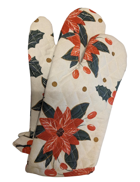 Poinsettia Mitt Set of 2