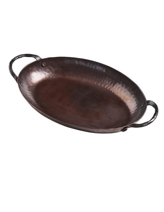 Carbon Steel Oval Roaster by Smithey