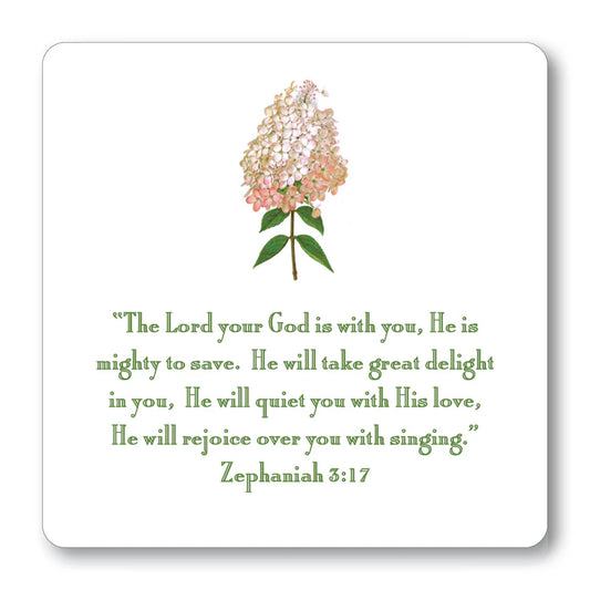 Verse Cards with Easel: Hydrangea