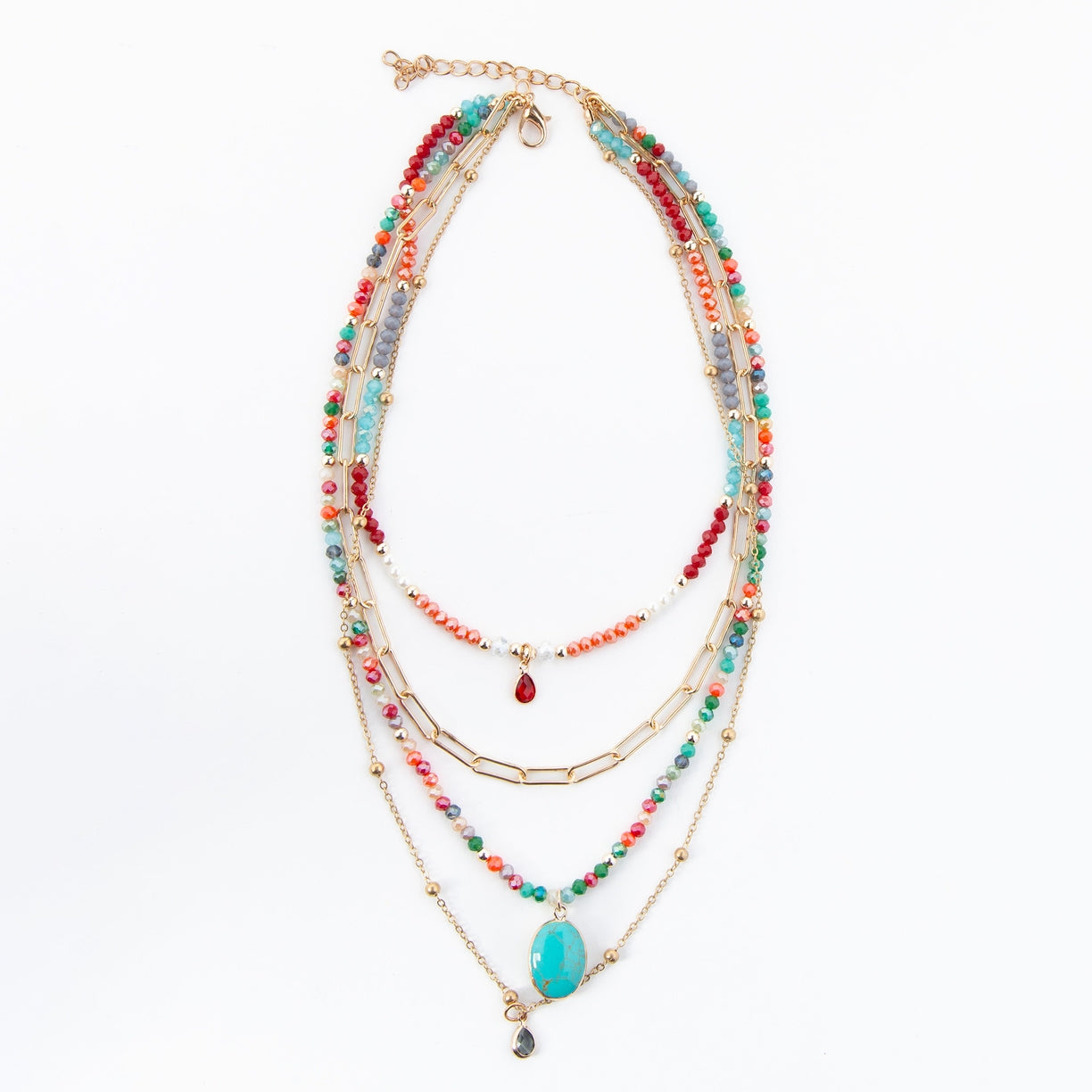 Sima Multi-Layered Beaded Necklace