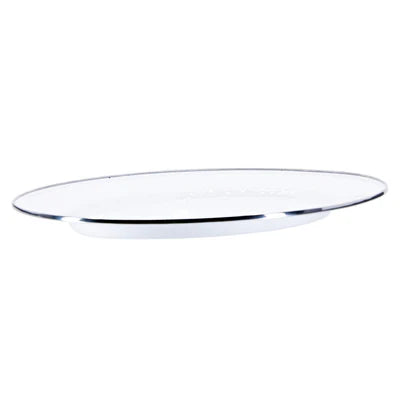 Solid Oval Platter, White