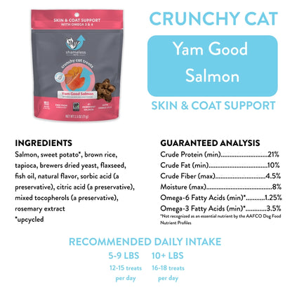 Yam Good Salmon Crunchy Cat Treats