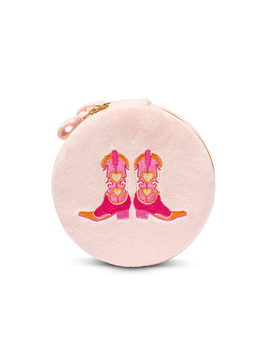 Living Royal Cowgirl Boots Jewelry Zip Case