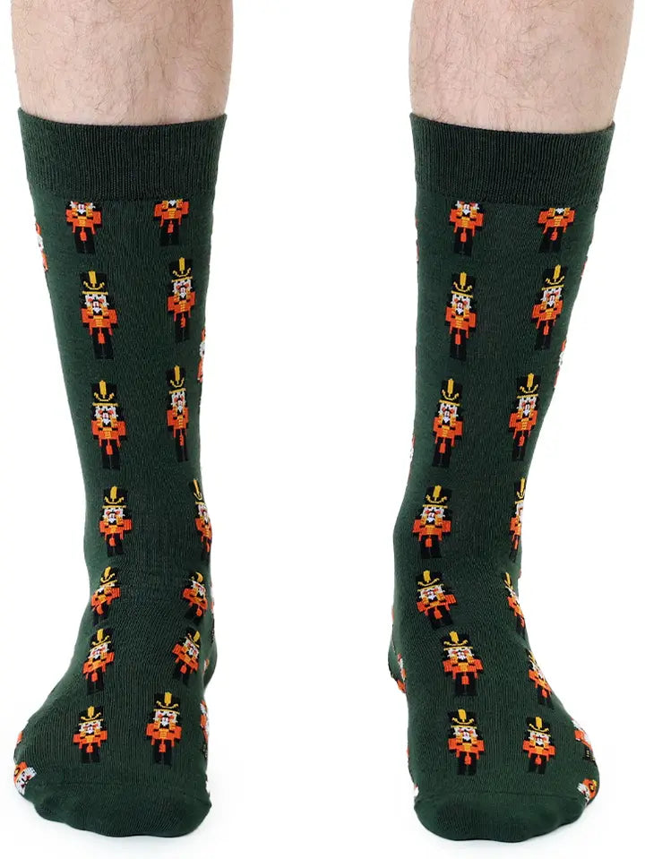 Nutcrackers Men's Bamboo Crew Socks