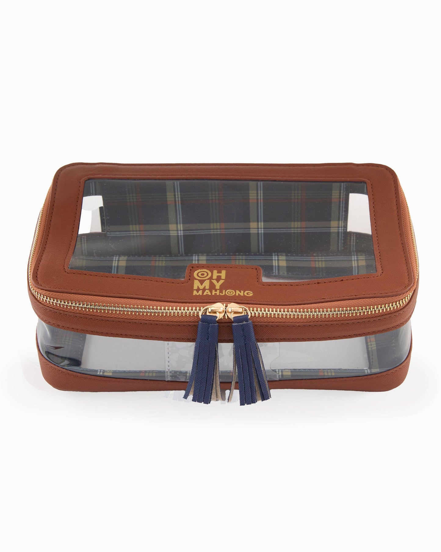 Mahjong Cognac Tile Storage Bag