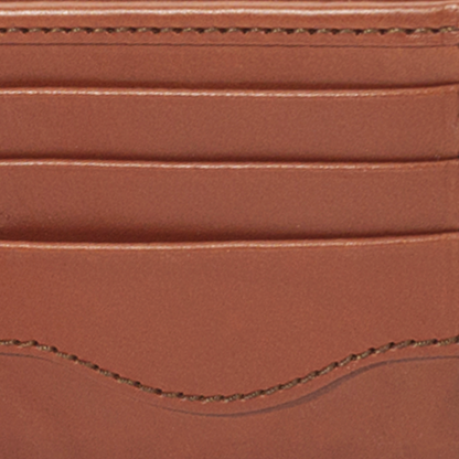 Leather Bifold Wallet - Chestnut