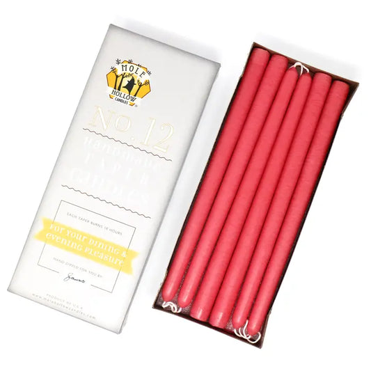 Coral Pink - Taper Candles
