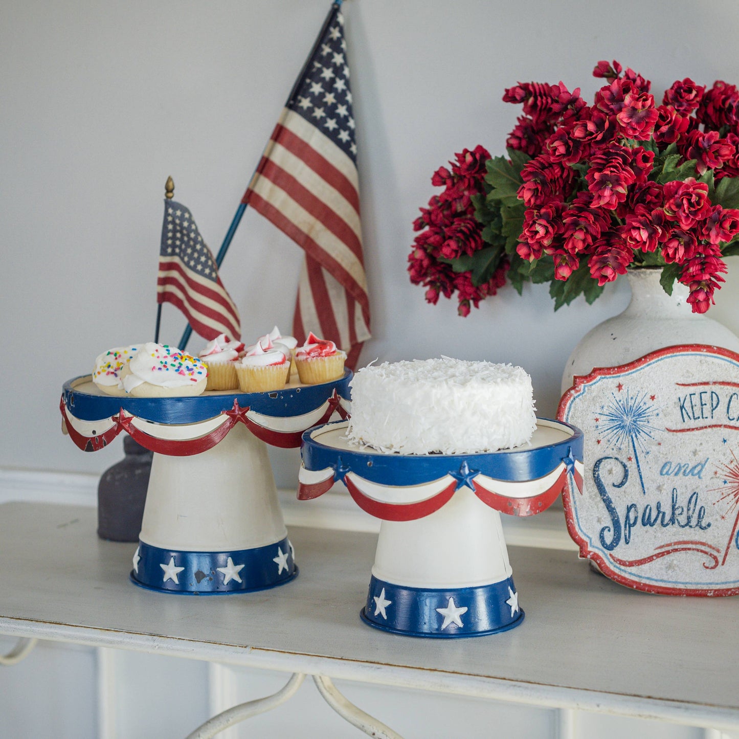 Patriotic Dessert Stand