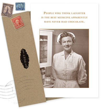 Laughter Best Medicine Get Well Card