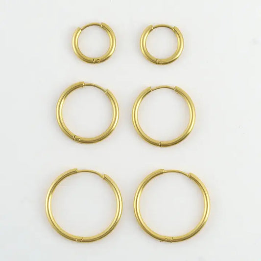 Classic Hoop Earring Trio