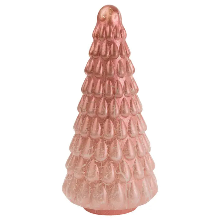 Coral Glass Tree Christmas