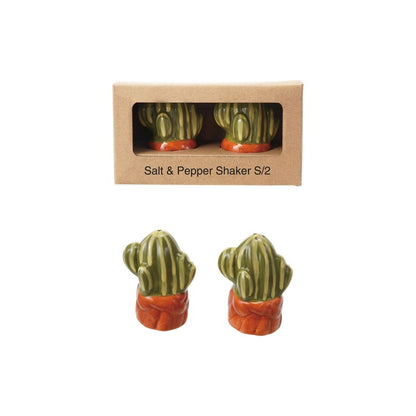 Hazel Mazel Cactus Salt & Pepper Shaker Set