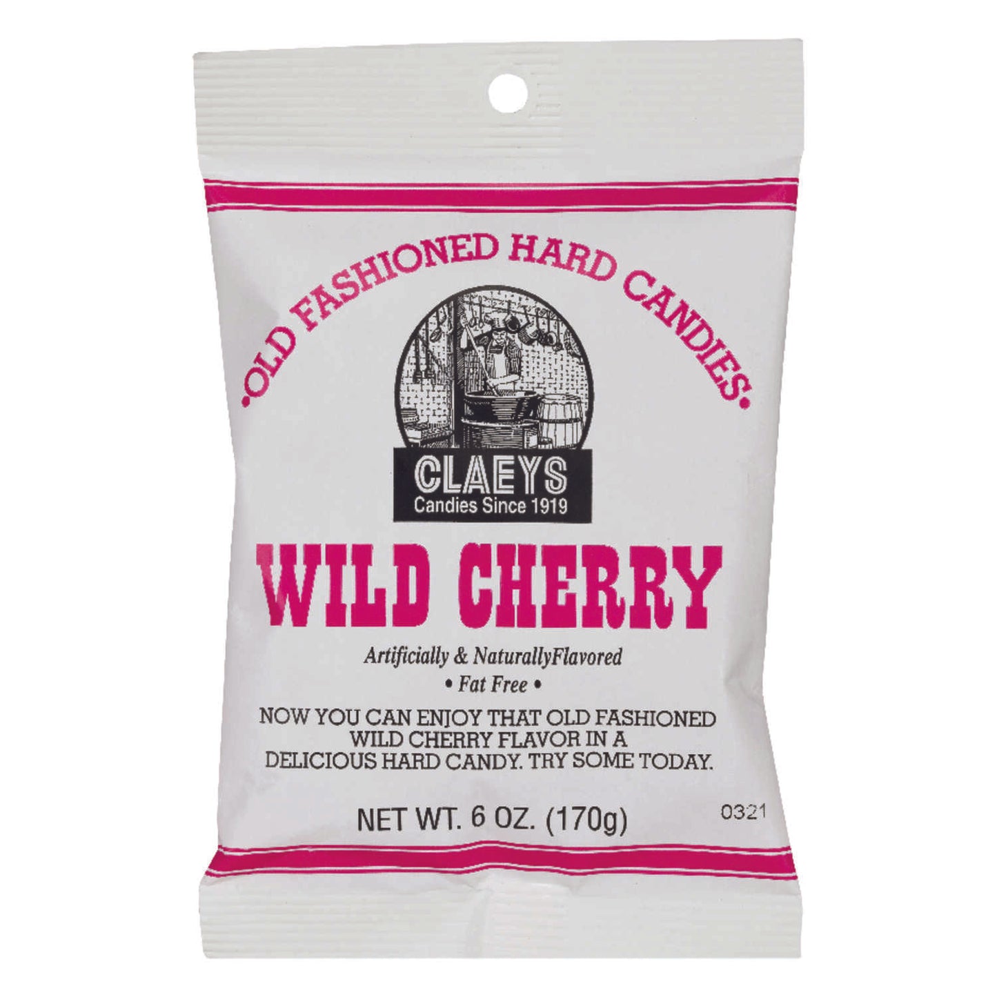 Claeys Old Fashioned Hard Wild Cherry Candy