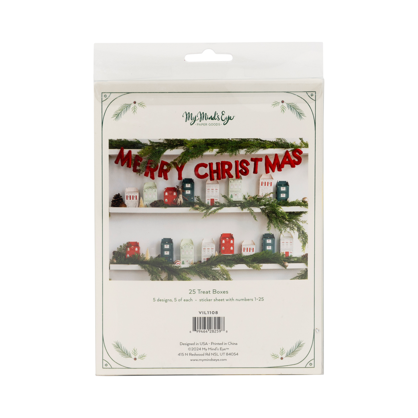 VIL1108 -  Christmas Village Treat Boxes