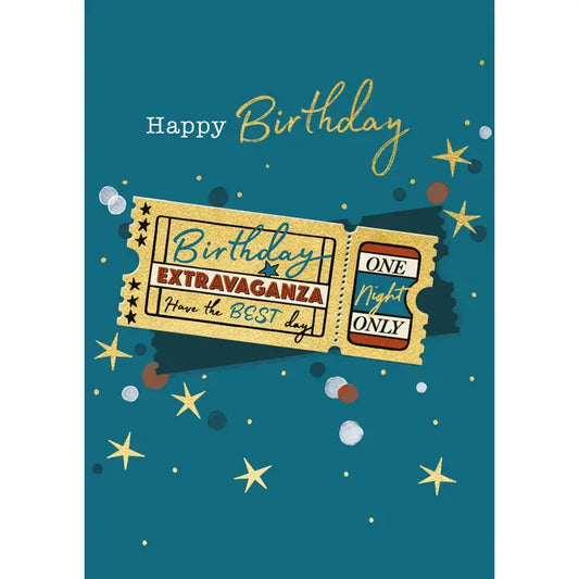 Ticket Birthday Card
