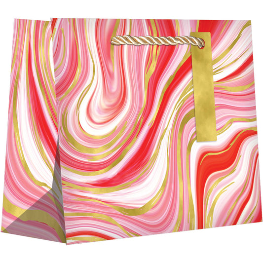 Marbleized Red Totes - Large