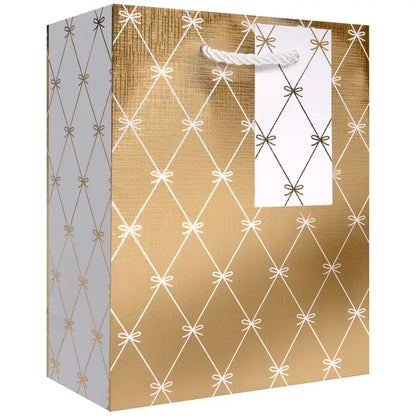 Beautiful Bows Gold Small Gift Bag