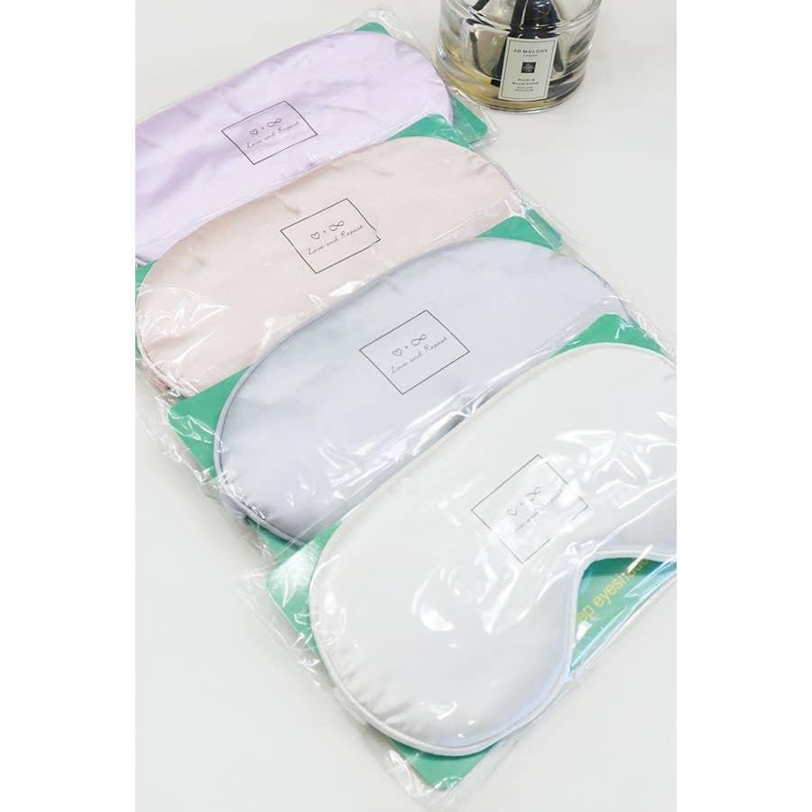 Solid Silk & Satin Eye Mask