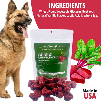 Beet Bites Nutritional Dog Treat/Made in USA