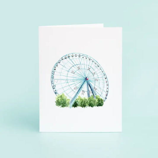 Texas State Ferris Wheel Greeting Cards 8CT