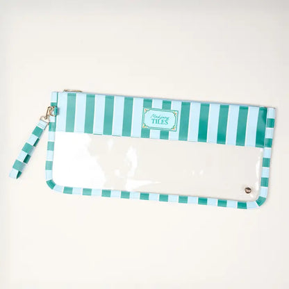 Mahjong Tile Keeper Pouch - Sicily Stripes