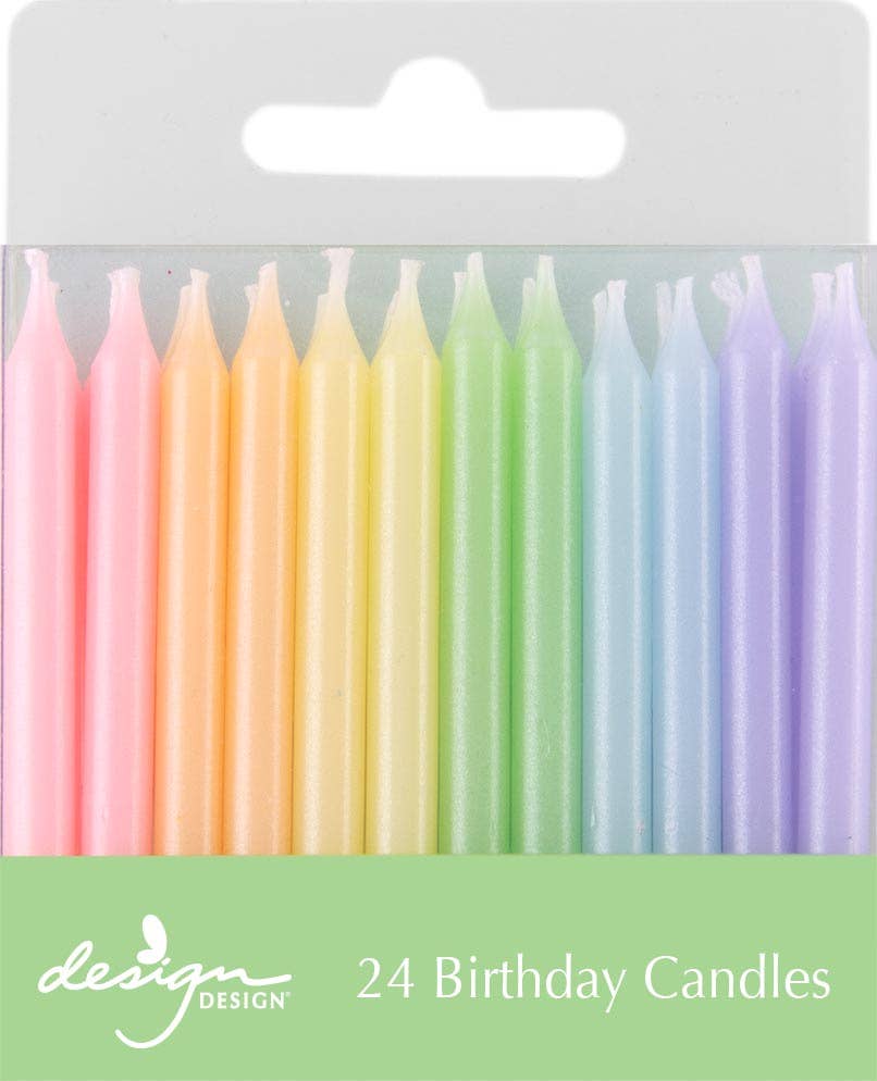 Rainbow Pearl Stick Candles