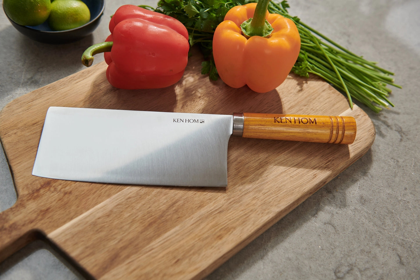 Ken Hom Wooden Cleaver - 7"