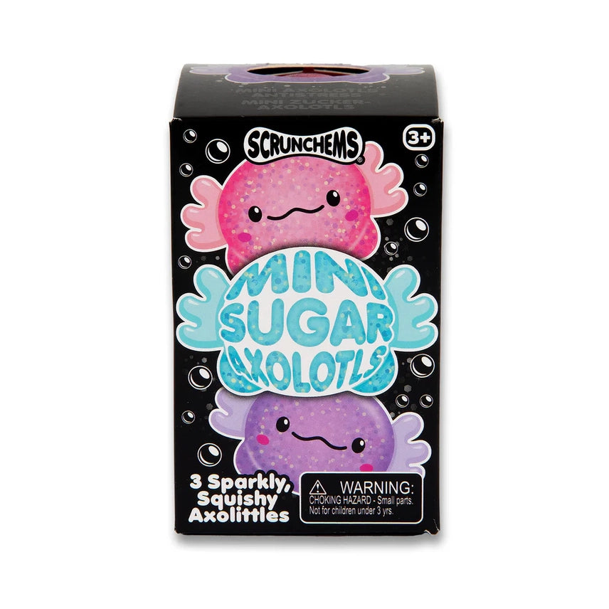 Scrunchems Mini Sugar Axolotls Squishy - Set of 3