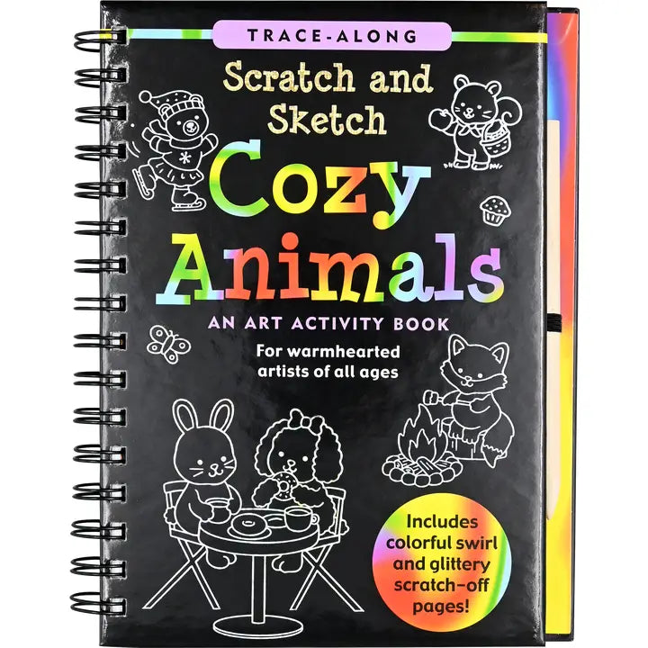 Scratch & Sketch Cozy Animals Activity Book