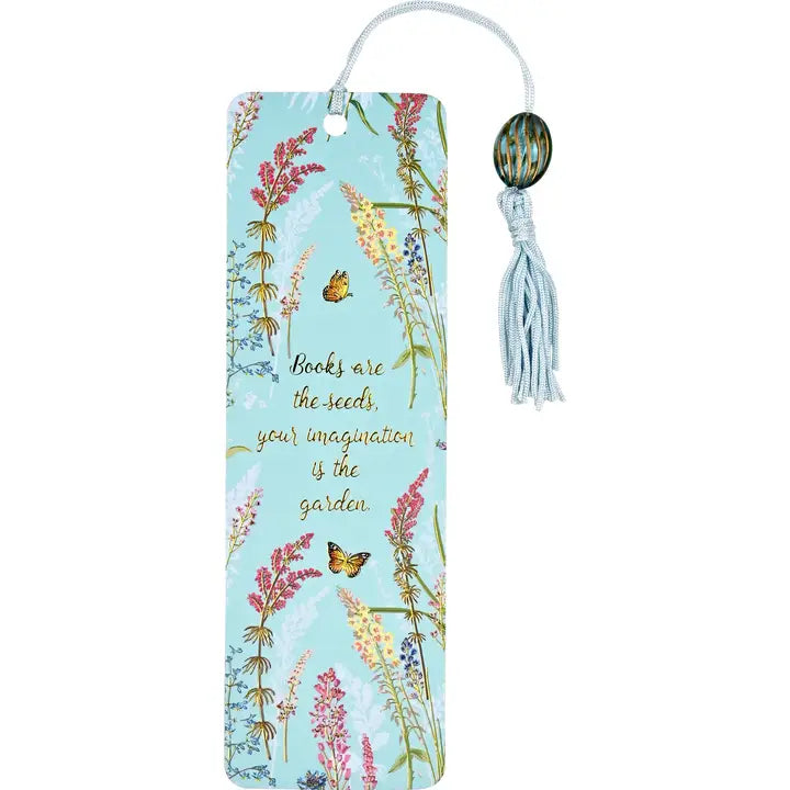 Blooms & Butterflies Beaded Bookmark