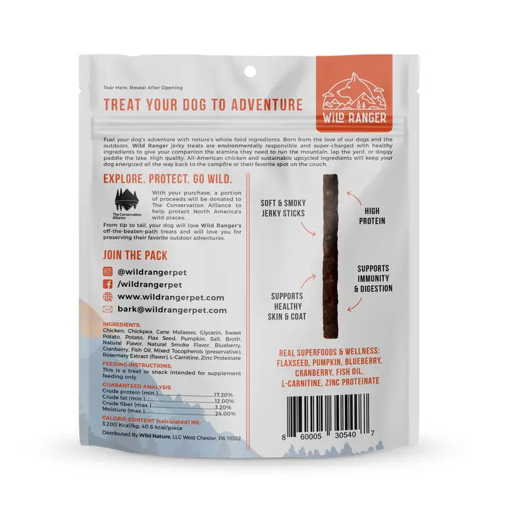 Wild Ranger Chicken Jerky & Superfoods Dog Treats