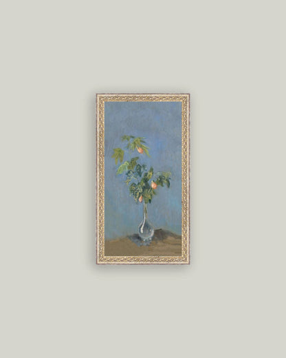 Claude Monet Flowers In A Glass Vase Framed Art