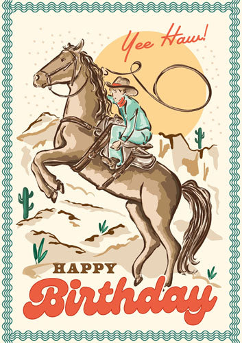 YeeHaw Birthday Card