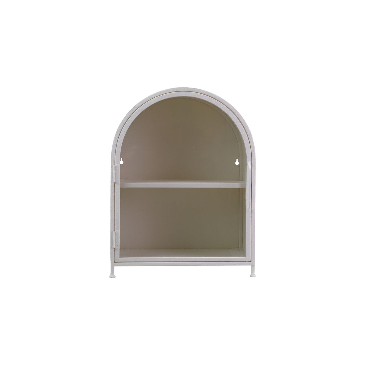 Metal Wall Cabinet with Shelf & Glass Door