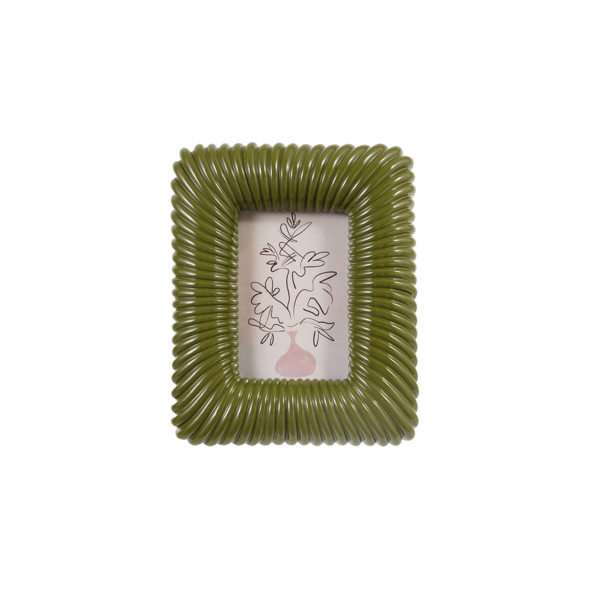 Resin Ribbed Photo Frame