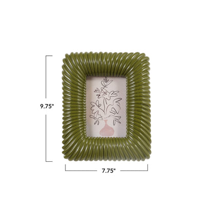 Resin Ribbed Photo Frame