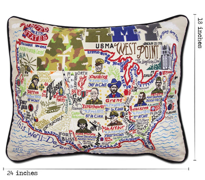 Army Embroidered Pillow