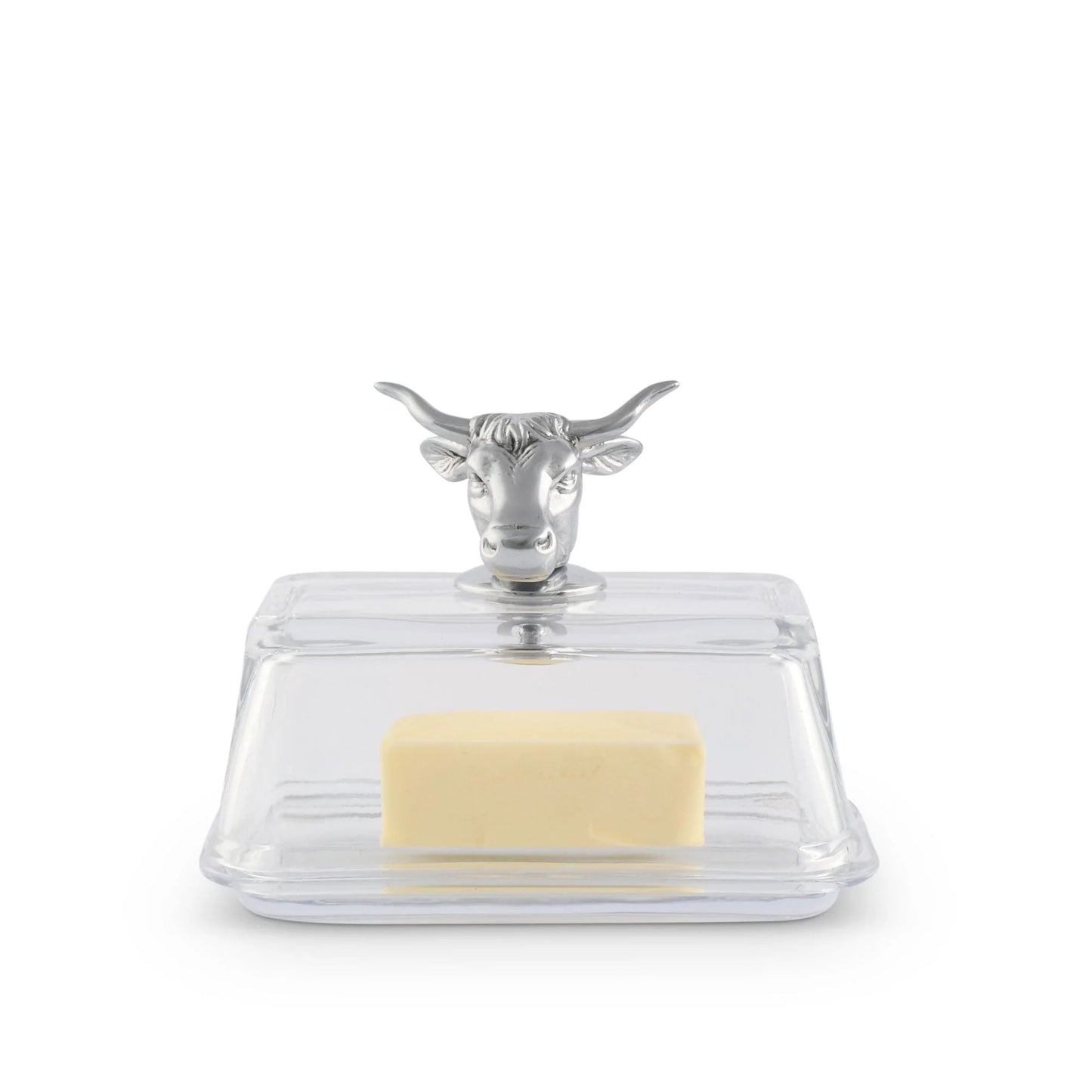 Cow Glass Butter Dish