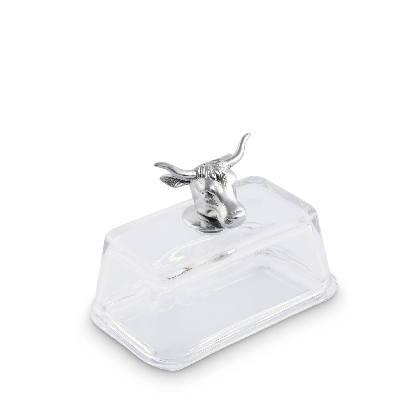 Cow Glass Butter Dish