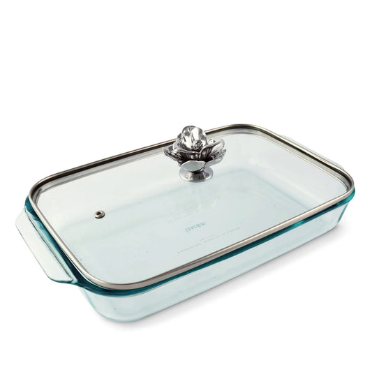 Magnolia Lid with Pyrex 3 Quart Casserole Baking Dish