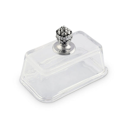 Concho Glass Butter Dish