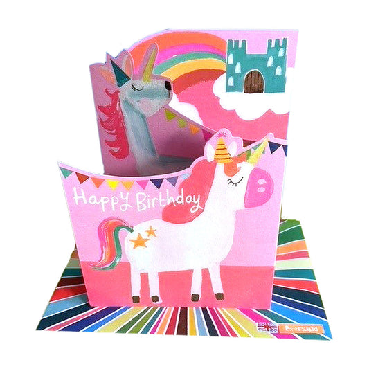 Trifold Unicorn Birthday Card