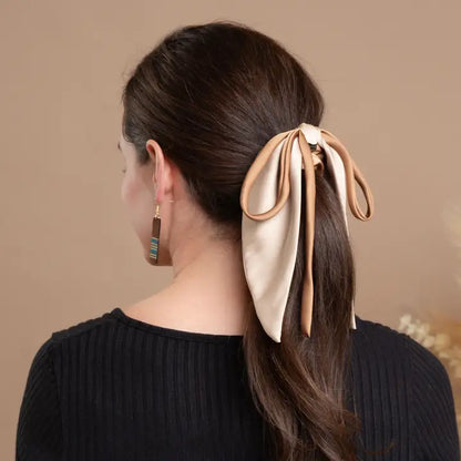 Starla Satin Bow Scrunchie