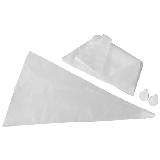 Pack of 20 Disposable Piping Bags and 3 Plastic Tips
