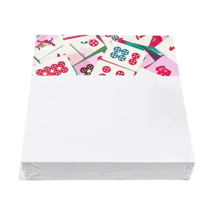 Mahjong Abstract Pinks Notepad, 250 Sheets